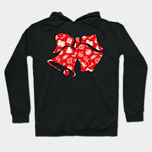 Christmas Pattern Red Pearl Hoodie